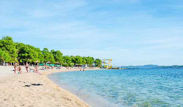 Strand i Vodice, Kroatien